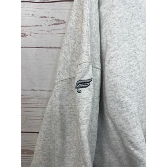 Fabletics Forever Fleece Asymmetrical Sweatshirt Grey XS - Picture 3 of 5